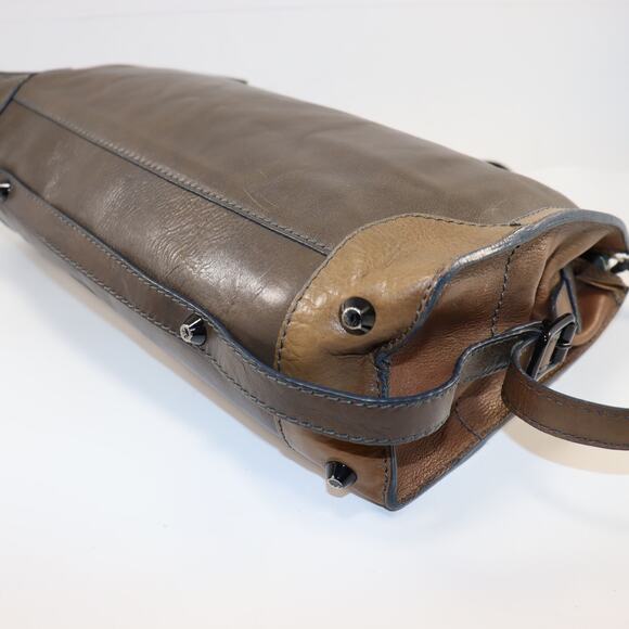 Chloé Paddington East/West Satchel Brown Leather Heavy Chunky Style - Picture 5 of 8